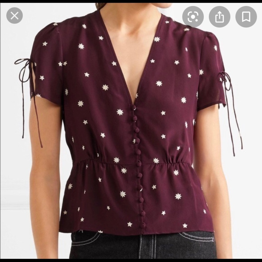 Madewell Star Print Blouse